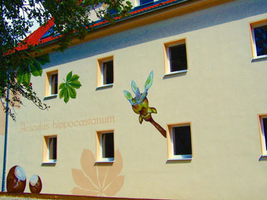 kleines Bild - Fassadenbau - Kastanienpromenade 2-6 in Merseburg hat 30 Wohnungen, 1 RWE, bietet betreutes Wohnen.